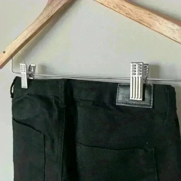 Zara Women’s Basic Dept Z1975 Black Skinny Indie Sleeze Zipper Punk Emo Pants 2 - Picture 7 of 8